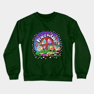 Peace and Love Crewneck Sweatshirt